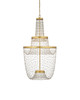 Currey and Company - 9000-1238 - LED Chandelier - Mademoiselle Chandelier - Contemporary Gold Leaf / Contemporary Gold / Clear
