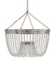 Currey and Company - 9685 - Eight Light Chandelier - Highbrow Chandelier - Contemporary Silver Leaf/Distressed Silver Leaf
