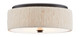 Currey and Company - 9999-0062 - One Light Flush Mount - Natural/Black