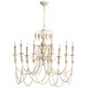 Cyan - 05784 - Nine Light Chandelier - Florine - Persian White And Mystic Silver