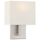 Access - 64061LEDDLP-BS/WH - LED Wall Sconce - Mid Town - Brushed Steel