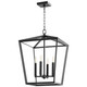 Cyan - 10375 - Four Light Chandelier - Noir