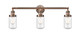 Innovations - 205-AC-G314 - Three Light Bath Vanity - Franklin Restoration - Antique Copper