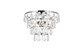 Elegant Lighting - 1101F16C - Three Light Flush Mount - Ella - Chrome