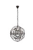 Elegant Lighting - 1130D20DB-SS/RC - Five Light Pendant - Geneva - Dark Bronze
