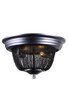 Elegant Lighting - 1210F12DG - Two light Flush Mount - Paloma - Dark Grey