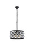 Elegant Lighting - 1214D16MB/RC - Four Light Pendant - Madison - Matte Black