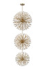 Elegant Lighting - 2500G48L3SG - 100 Light Chandelier - Vera - Satin Gold