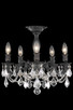 Elegant Lighting - 9205F18DB/RC - Five Light Flush Mount - Rosalia - Dark Bronze