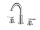 Elegant Lighting - FAV-1009BNK - Double Handle Bathroom Faucet - Leah - Brushed Nickel