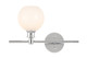 Elegant Lighting - LD2303C - One Light Wall Sconce - Collier - Chrome And Frosted White Glass