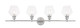 Elegant Lighting - LD2320C - Four Light Wall Sconce - Gene - Chrome And Clear Glass
