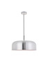 Elegant Lighting - LD4073D19BN - One Light Pendant - Etude - Brushed Nickel And Black