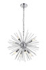 Elegant Lighting - LD5051D20C - Eight Light Pendant - Timber - Chrome