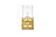 Elegant Lighting - LD7316W5BRA - One Light Bath Sconce - Saanvi - Brass And Clear