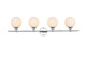 Elegant Lighting - LD7317W38CH - Four Light Bath Sconce - Cordelia - Chrome