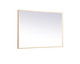 Elegant Lighting - MRE64260BR - LED Mirror - Pier - Brass