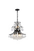 Elegant Lighting - V8001D19BK/RC - Ten Light Pendant - Toureg - Black And Clear