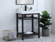 Raya Single Bathroom Vanity in black (173-VF14024BK)