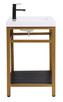 Raya Single Bathroom Vanity in Golden Black (173-VF14036GB)