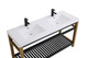 Raya Double Bathroom Vanity (VF14060DGB)
