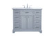 Elegant Lighting - VF15042GR - Single Bathroom Vanity Set - Americana - Light Grey