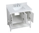 Aubrey Bathroom Vanity Set (VF16036WH-BS)