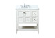 Elegant Lighting - VF16432WH-BS - Vanity Sink Set - Theo - White