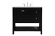 Elegant Lighting - VF16436BK - Single Bathroom Vanity - Theo - Black