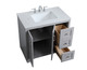 moore Single Bathroom Vanity (VF17036GR)