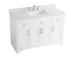 Moore Bathroom Vanity Set (VF17048WH-BS)