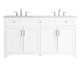 Elegant Lighting - VF17060DWH - Double Bathroom Vanity - moore - White