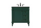 Elegant Lighting - VF31832GN - Single Bathroom Vanity - Bennett - Green