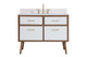 Elegant Lighting - VF41042WH-BS - Bathroom Vanity Set - Boise - White
