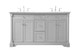 Elegant Lighting - VF53060DGR - Bathroom Vanity Set - Clarence - Grey