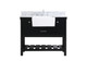 Elegant Lighting - VF60142BK-BS - Single Bathroom Vanity - Clement - Black