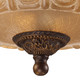 Restoration Three Light Semi Flush Mount in Golden Bronze (45-08101-AGB-LA)
