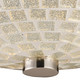Fusion Two Light Semi Flush Mount in Satin Nickel (45-10139/2SLV)