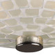Fusion Two Light Semi Flush Mount in Satin Nickel (45-10139/2WHT)