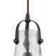 Hand Formed Glass Three Light Pendant in Oil Rubbed Bronze (45-10555/3)