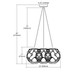 Coastal Inlet Three Light Pendant in Oil Rubbed Bronze (45-10710/3SR)
