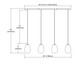 Lagoon Four Light Pendant in Satin Nickel (45-10770/4LP)