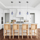 Milan One Light Mini Pendant in Satin Nickel (45-110-1BL)