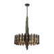 ELK Home - 1140-016 - Eight Light Pendant - Industrialist - Matte Black Nickel