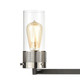 Bergenline Three Light Vanity in Matte Black (45-12142/3)