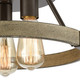 Transitions Three Light Semi Flush Mount in Oil Rubbed Bronze (45-12311/3)