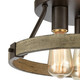 Transitions Three Light Semi Flush Mount in Oil Rubbed Bronze (45-12311/3)