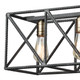 Crossbar Six Light Linear Chandelier in Silverdust Iron (45-15254/6)