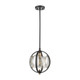 Oriah One Light Mini Pendant in Matte Black (45-15424/1)