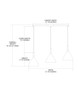 Spun Aluminum Three Light Pendant in Aluminum (45-17042/3L-ALM)